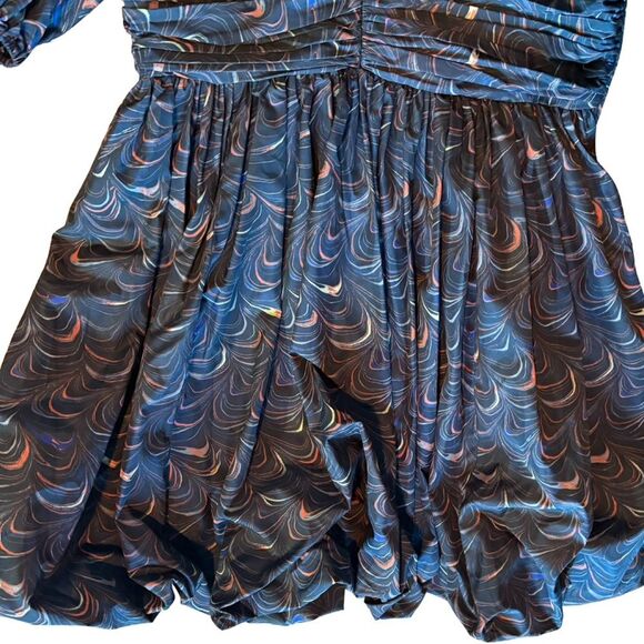 Ulla Johnson NWOT Gwen printed ruched taffeta mini dress - Picture 13 of 13